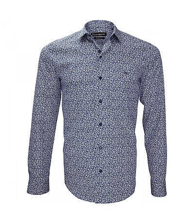 Chemise homme mode coupe cintrée TIBERIO Emporio balzani Bleu , Bleu , 45