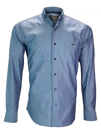 Chemise homme mode coupe cintrée TORINO Emporio balzani Bleu , 41