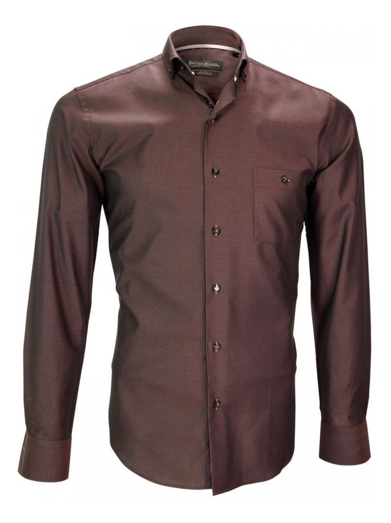 Chemise homme mode coupe cintrée TORINO Emporio balzani Violet , 42 Violet - Kiabi