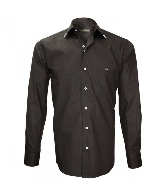 Chemise homme mode coupe droite FLAMINIO Emporio balzani Noir , 41 - Kiabi