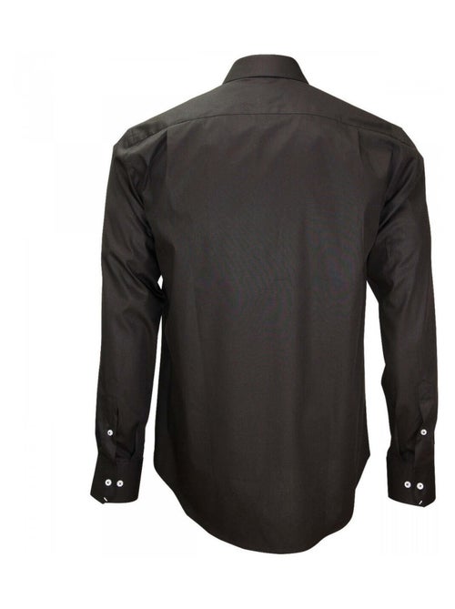 Chemise homme mode coupe droite FLAMINIO Emporio balzani Noir , 41 - Kiabi