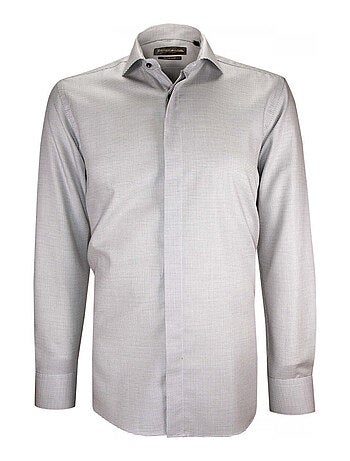 Chemise homme mode gorge cachée à motifs coupe cintrée ANDREA Emporio balzani