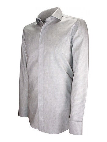 Chemise homme mode gorge cachée à motifs coupe cintrée ANDREA Emporio balzani