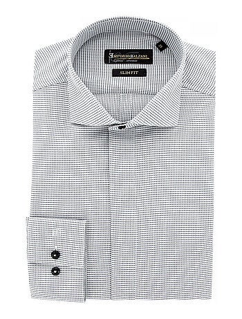 Chemise homme mode gorge cachée à motifs coupe cintrée ANDREA Emporio balzani