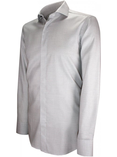 Chemise homme mode gorge cachée à motifs coupe cintrée ANDREA Emporio balzani - Kiabi Chemise homme mode gorge cachée à motifs coupe cintrée ANDREA Emporio balzani - Kiabi