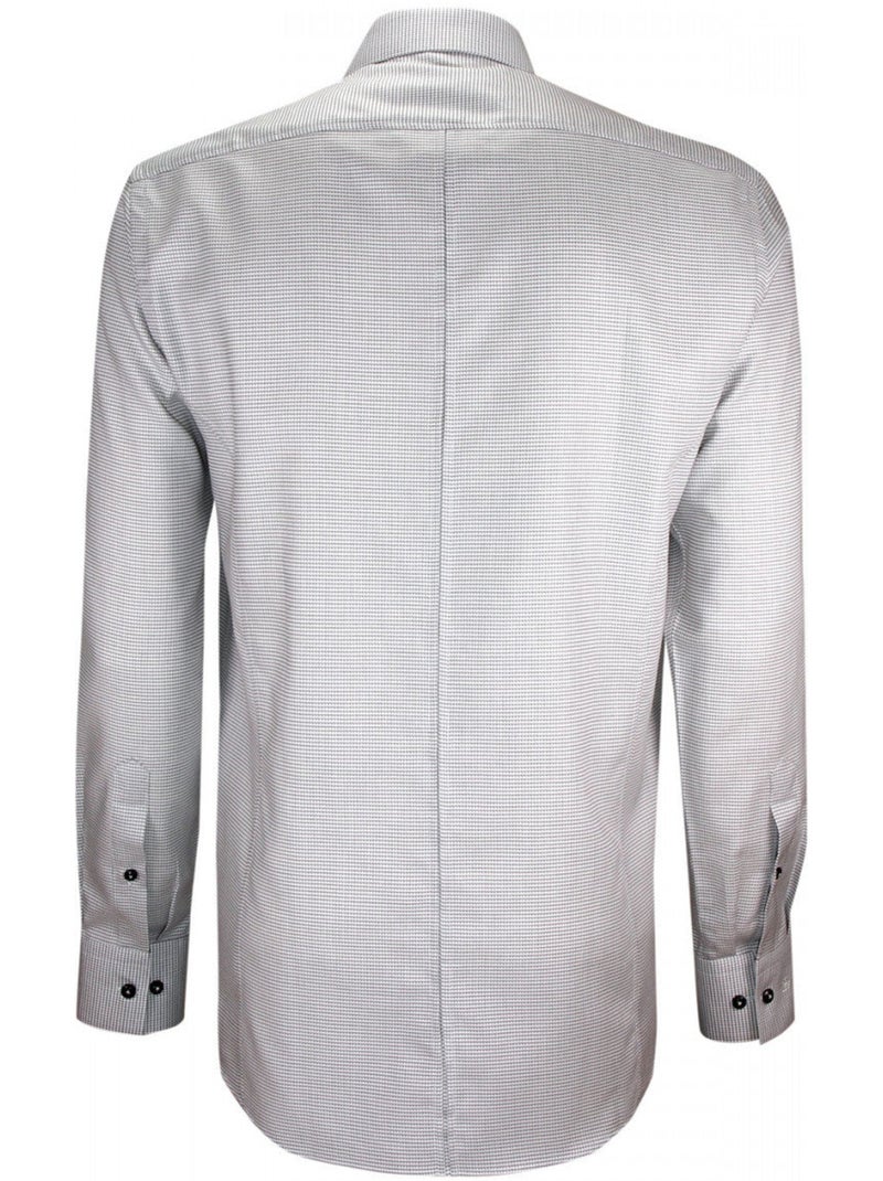 Chemise homme mode gorge cachée à motifs coupe cintrée ANDREA Emporio balzani Noir - Kiabi