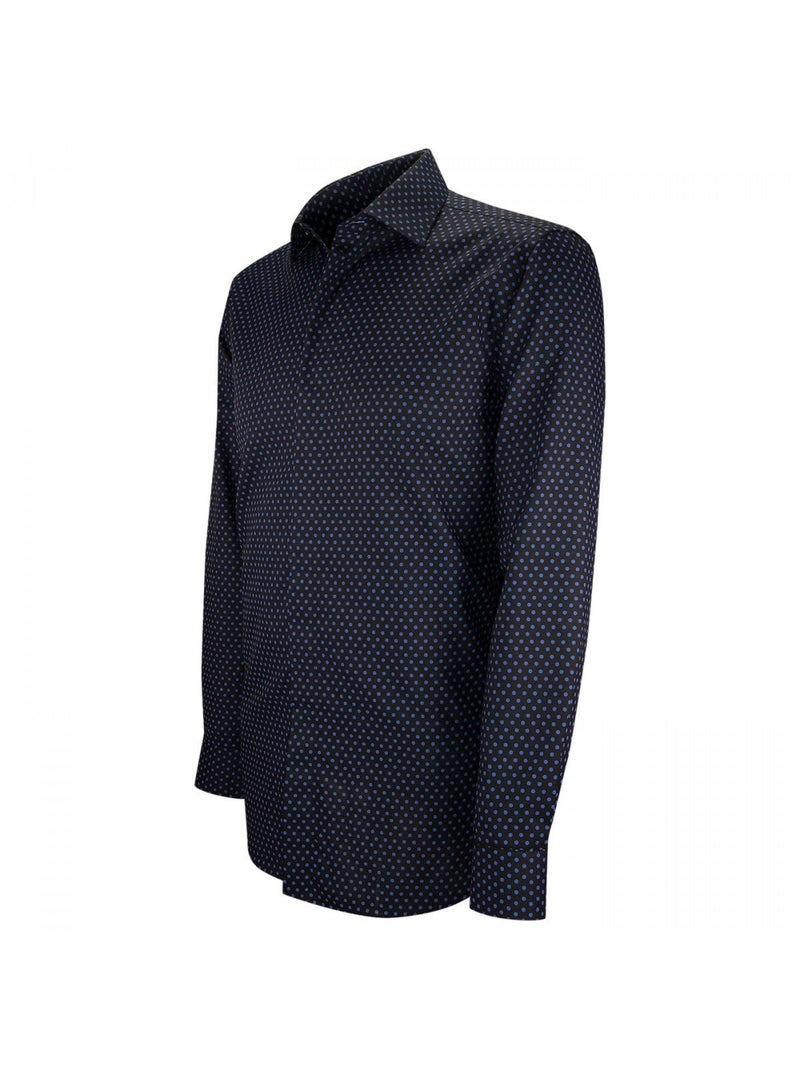 Chemise homme mode gorge cachée à motifs coupe cintrée LUIGI2 Emporio balzani Noir , 38 Noir - Kiabi
