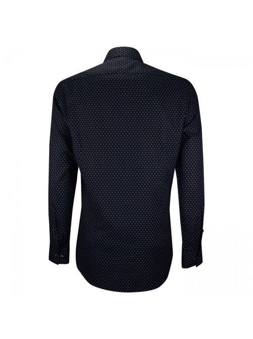 Chemise homme mode gorge cachée à motifs coupe cintrée LUIGI2 Emporio balzani Noir , 38 - Kiabi