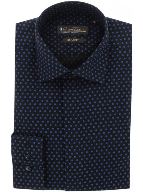 Chemise homme mode gorge cachée à motifs coupe cintrée LUIGI2 Emporio balzani - Kiabi Chemise homme mode gorge cachée à motifs coupe cintrée LUIGI2 Emporio balzani - Kiabi