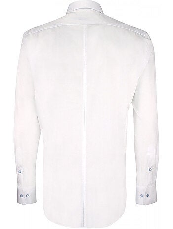 Chemise homme mode haut de gamme coupe cintrée LIVIO Emporio balzani Blanc , Rouge , 40