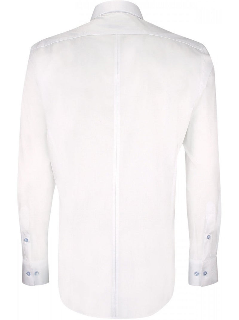 Chemise homme mode haut de gamme coupe cintrée LIVIO Emporio balzani Blanc Rouge - Kiabi
