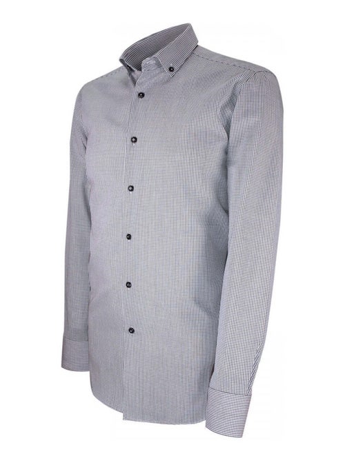 Chemise homme mode vichy coupe cintrée OLIVER Andrew Mac Allister Bleu , 38 - Kiabi