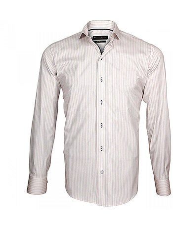 Chemise homme multicolore coupe cintrée SETTIMO II Emporio balzani Rose , 40