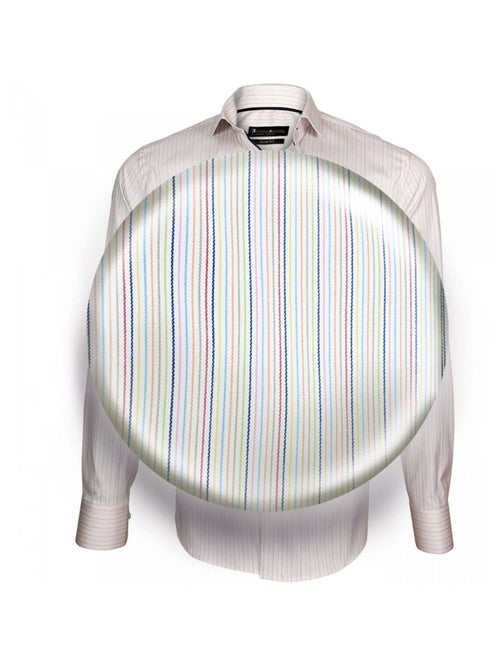 Chemise homme multicolore coupe cintrée SETTIMO II Emporio balzani Rose , 40 - Kiabi