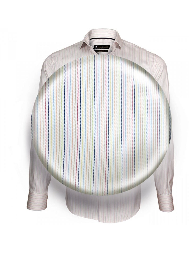 Chemise homme multicolore coupe cintrée SETTIMO II Emporio balzani Rose - Kiabi
