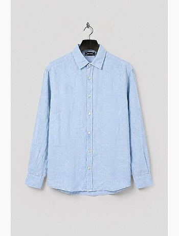 Chemise homme oversize en coton à manches longues giesto