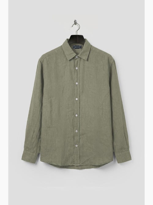 Chemise homme oversize en mélange coton-lin giesto - Kiabi Chemise homme oversize en mélange coton-lin giesto - Kiabi