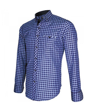 Chemise homme oxford coupe cintrée ASTORIA Emporio balzani Bleu , 41