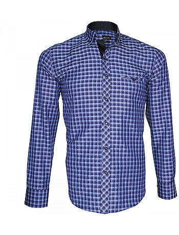 Chemise homme oxford coupe cintrée ASTORIA Emporio balzani Bleu , 42