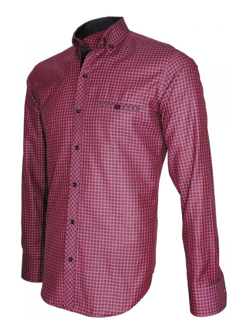 Chemise homme oxford coupe cintrée ASTORIA Emporio balzani Rose , 45 - Kiabi