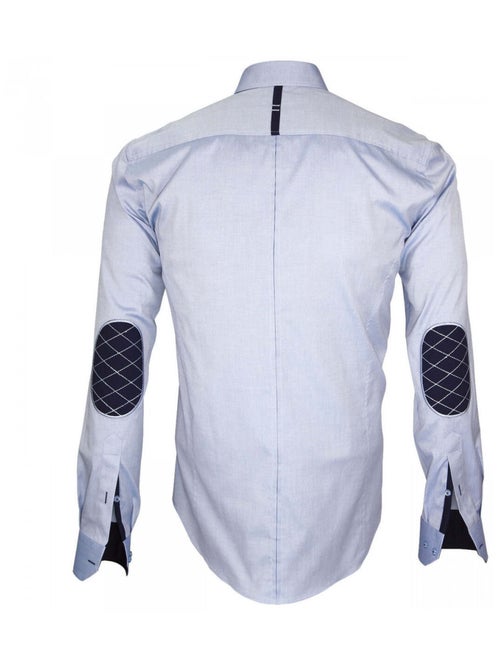 Chemise homme oxford coupe cintrée BROOKES Andrew Mac Allister Bleu clair , 43 - Kiabi