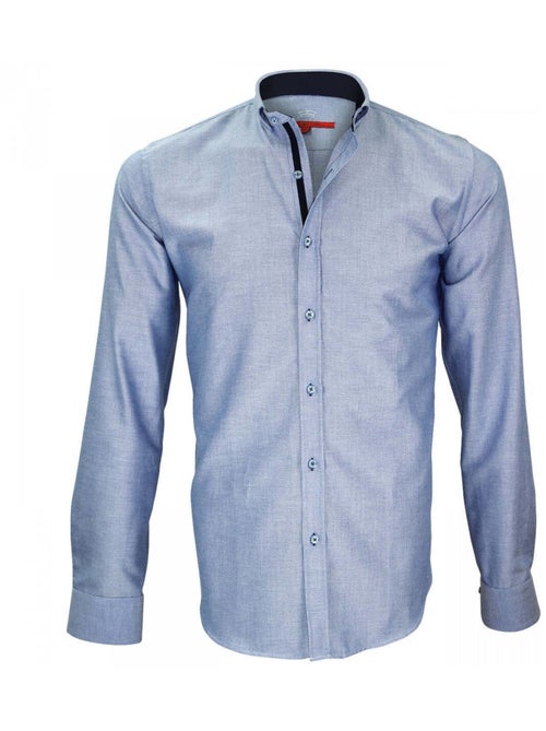 Chemise homme oxford coupe cintrée BROOKES Andrew Mac Allister Bleu clair , 43 - Kiabi