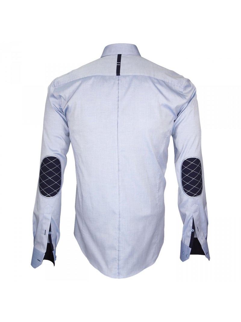 Chemise homme oxford coupe cintrée BROOKES Andrew Mac Allister Bleu - Kiabi