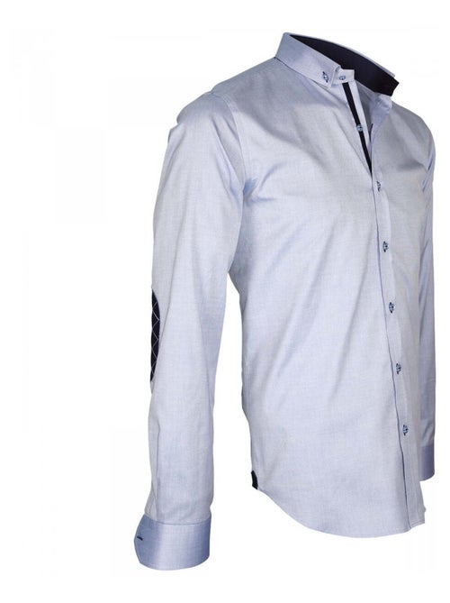 Chemise homme oxford coupe cintrée BROOKES Andrew Mac Allister Bordeaux , 43 - Kiabi