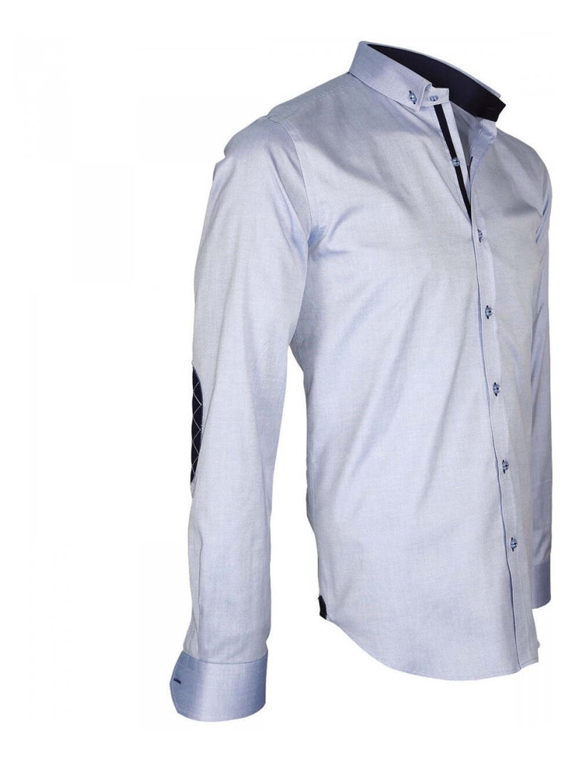 Chemise homme oxford coupe cintrée BROOKES Andrew Mac Allister Bordeaux - Kiabi