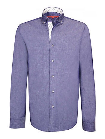 Chemise homme oxford coupe cintrée EPSOM Andrew Mac Allister Bleu , 43