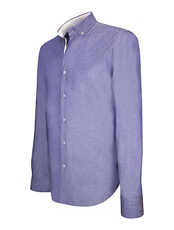 Chemise homme oxford coupe cintrée EPSOM Andrew Mac Allister Bleu , 43