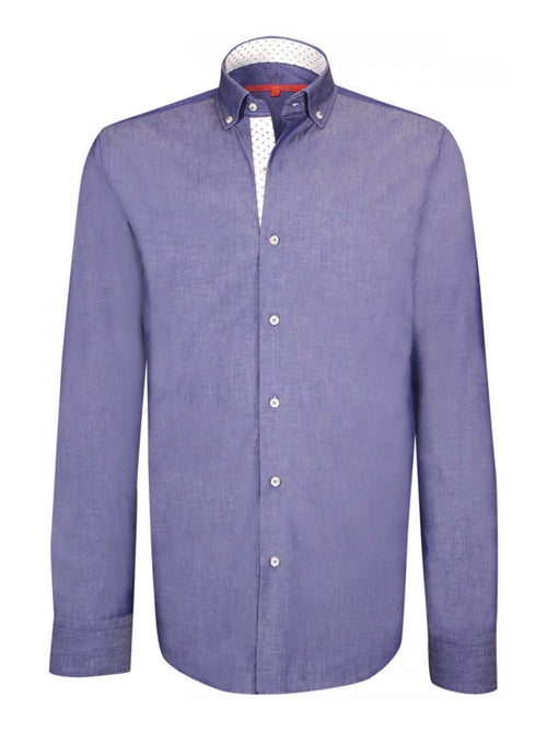 Chemise homme oxford coupe cintrée EPSOM Andrew Mac Allister Bleu , 43 - Kiabi