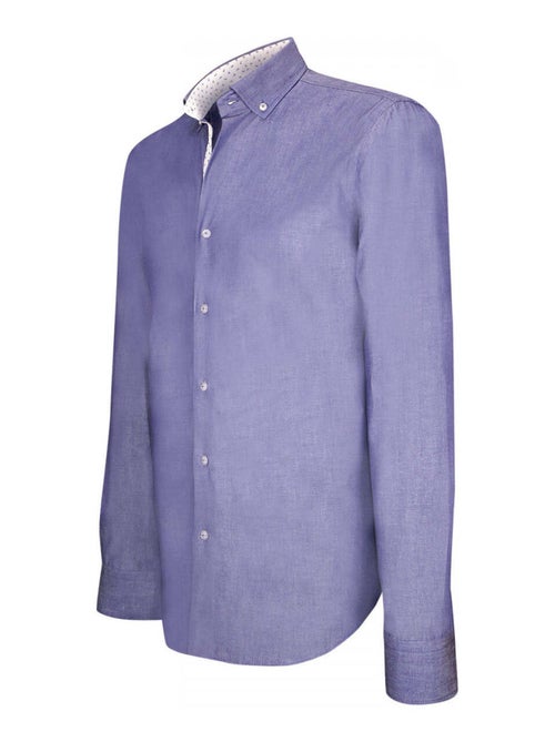 Chemise homme oxford coupe cintrée EPSOM Andrew Mac Allister Bleu , 43 - Kiabi