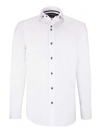 Chemise homme oxford coupe cintrée FILATO Emporio balzani Blanc , 44