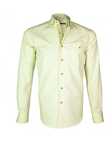 Chemise homme oxford coupe droite DERBY Andrew Mac Allister Vert , 39