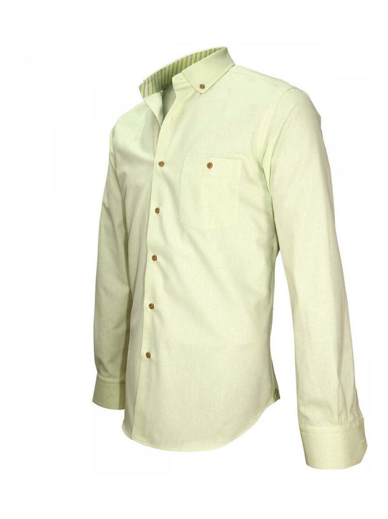 Chemise homme oxford coupe droite DERBY Andrew Mac Allister Vert - Kiabi