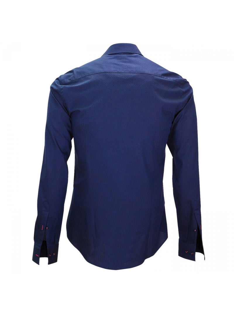 Chemise homme petit col coupe cintrée STREETER Andrew Mac Allister Bleu marine , 39 Bleu marine - Kiabi