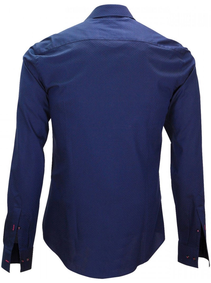 Chemise homme petit col coupe cintrée STREETER Andrew Mac Allister Bleu marine , 42 Bleu marine - Kiabi