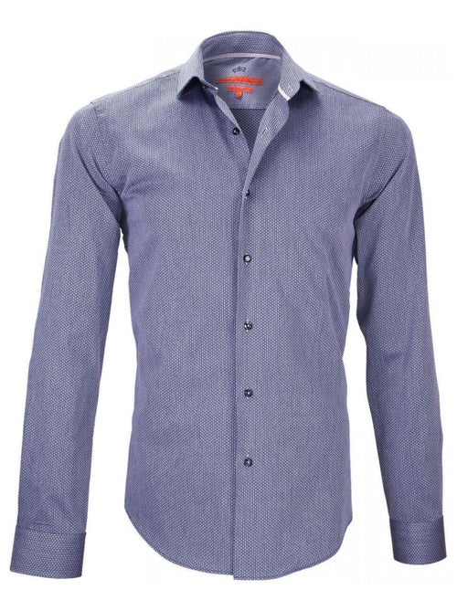 Chemise homme petit col coupe cintrée STREETER Andrew Mac Allister Bleu nuit , 39 - Kiabi