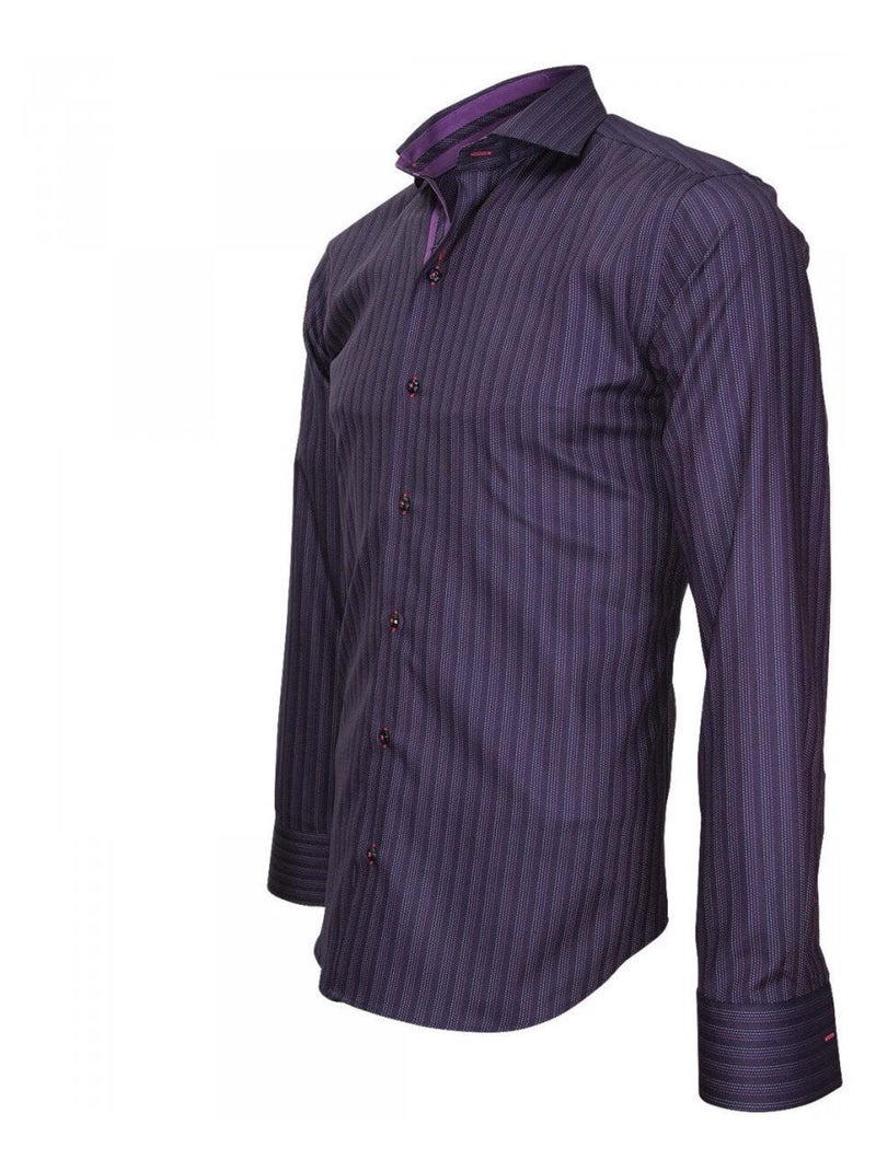 Chemise homme popeline armurée coupe cintrée CINECITTA Emporio balzani Noir , 38 Noir - Kiabi