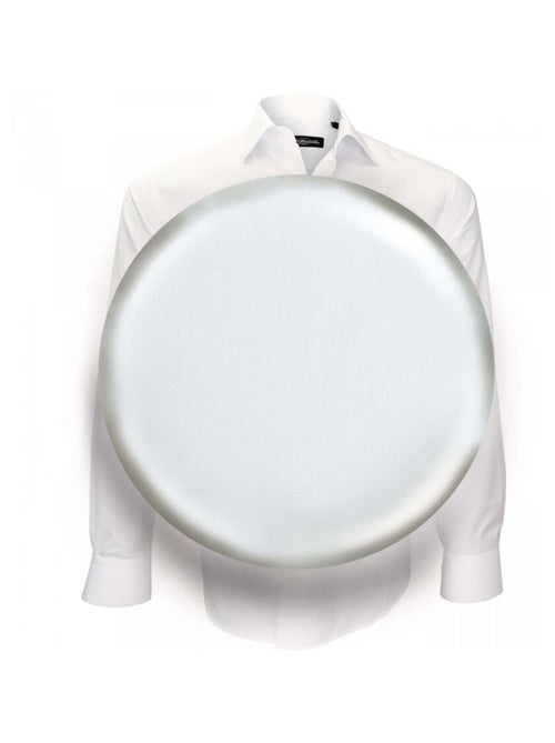 Chemise homme popeline armurée coupe droite TRADIZZIONE Emporio balzani Blanc , 41 - Kiabi