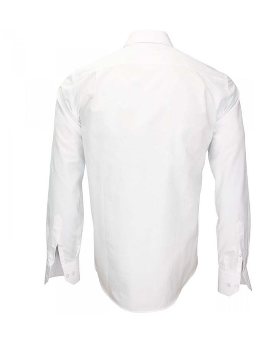 Chemise homme popeline armurée coupe droite TRADIZZIONE Emporio balzani Bleu , 43 - Kiabi