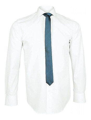 Chemise homme premium coupe cintrée BASIC-FASHION Andrew Mac Allister Blanc , 44