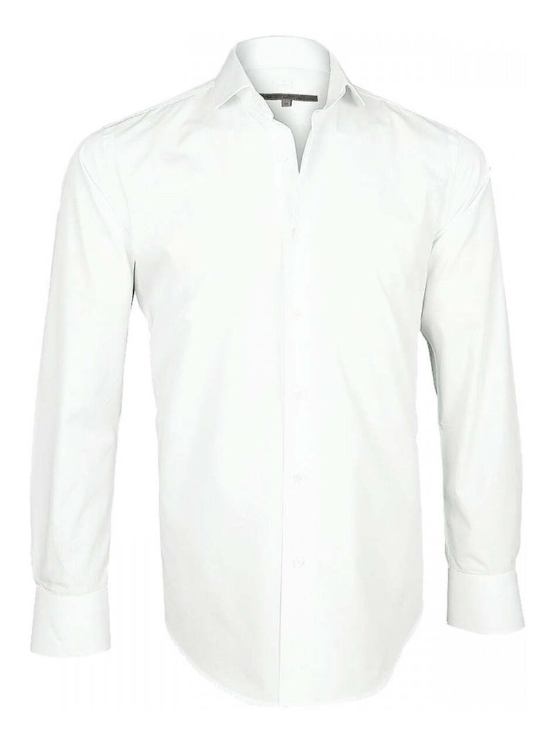 Chemise homme premium coupe cintrée BASIC-FASHION Andrew Mac Allister Blanc , 44 Blanc - Kiabi