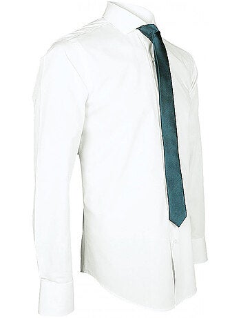 Chemise homme premium coupe cintrée BASIC-FASHION Andrew Mac Allister Blanc , 44