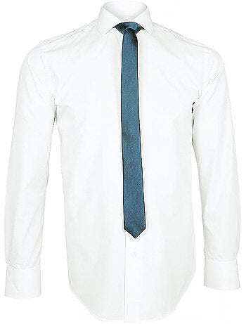 Chemise homme premium coupe cintrée BASIC-FASHION Andrew Mac Allister Blanc , 44