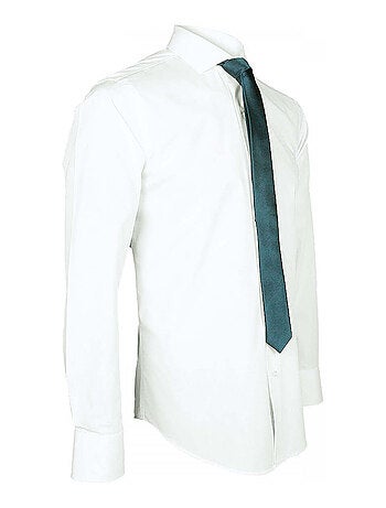 Chemise homme premium coupe cintrée BASIC-FASHION Andrew Mac Allister Blanc , 40