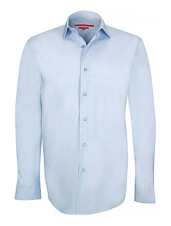 Chemise homme premium coupe cintrée BASIC-MODE Andrew Mac Allister Bleu indigo , 41