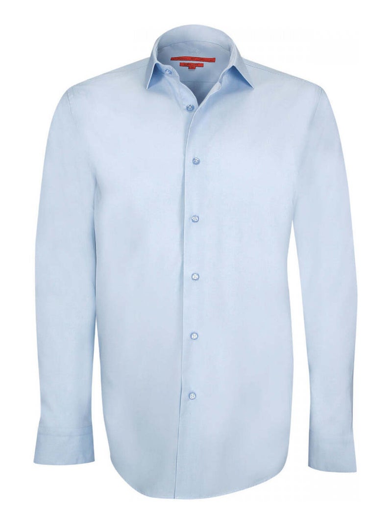 Chemise homme premium coupe cintrée BASIC-MODE Andrew Mac Allister Bleu indigo , 41 Indigo - Kiabi