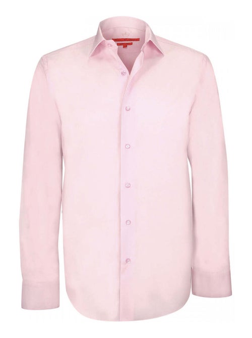Chemise homme premium coupe cintrée BASIC-MODE Andrew Mac Allister Rose , 43 - Kiabi